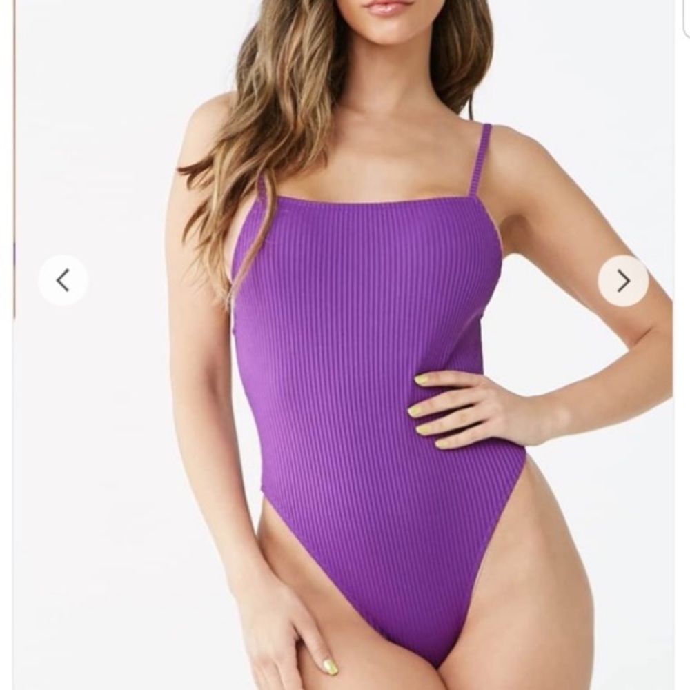 NWT Forever 21 Ribbed One Piece Swimsuit